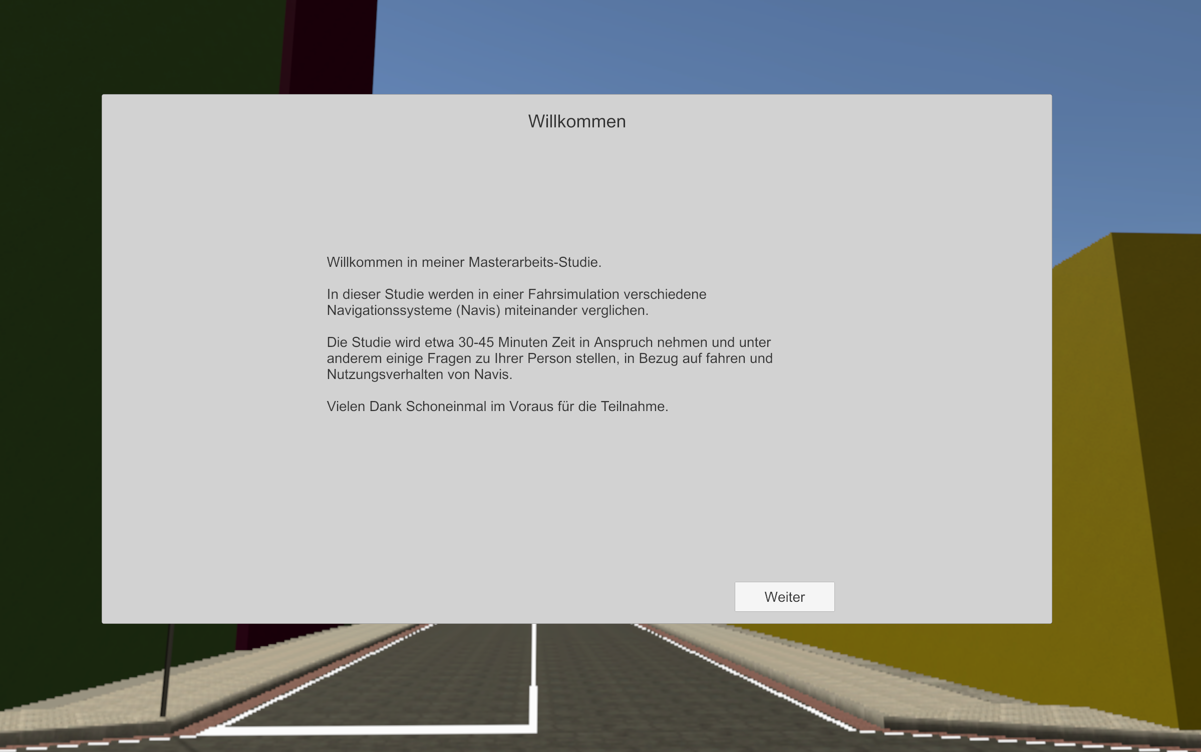 Willkommensnachricht